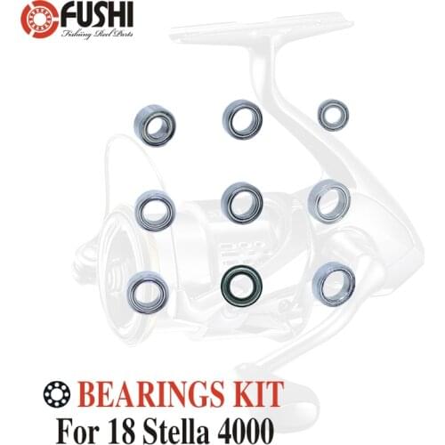 Fishing Reel Stainless Steel Ball Bearings Kit For Shimano 18 Stella 4000 / 03808 Spinning reels Bearing Kits
