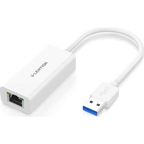 USB 3.0 Gigabit Ethernet Adapter, 1000M RJ45 Wired LAN Network Connector for Switch, Chromebook, Surface, Win OS, Linux, Mac