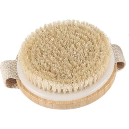 Hot 100pcs/lot Natural bristles Bath brush Body Maasage No Handle Body Exfoliating SPA Hot Dry Skin Body Wooden Dry Brush