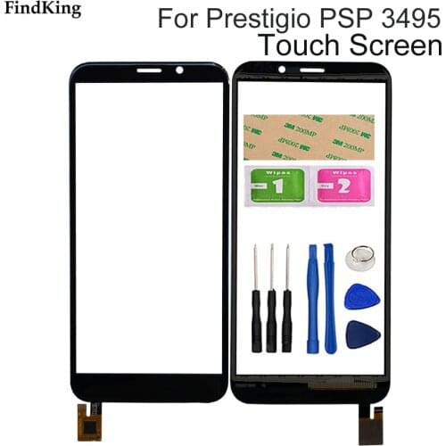 5.0'' Touch Screen Glass For Prestigio Wize Q3 PSP 3495 Touch Screen Glass Sensor Panel Lens Repair Tools 3M Glue
