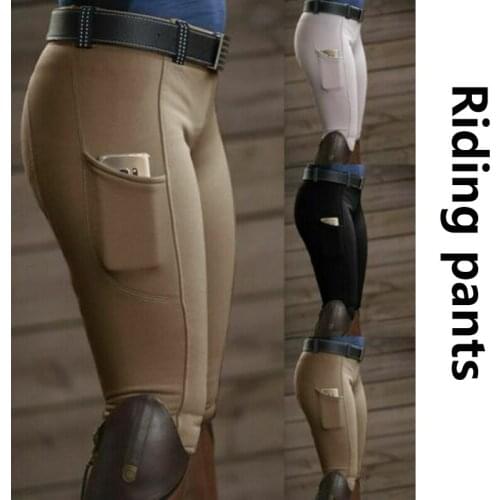 Outdoor Ladies Equestrian Pants Polyester Material Stretch Leggings Suitable for Horse Racing and Mountaineering and Sports