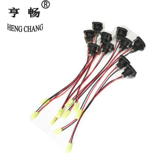 XLR Female Connector 3 Pin Socket Panel Mount Chassis Bike Battery Charging Port Adapter with Line