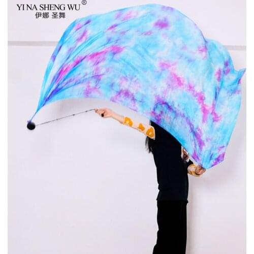 Women Belly Dance Silk Veil POI Chain Ball Multicolor Adult Bellydance Accessories Professional Silk Veil Throw Ball Customized