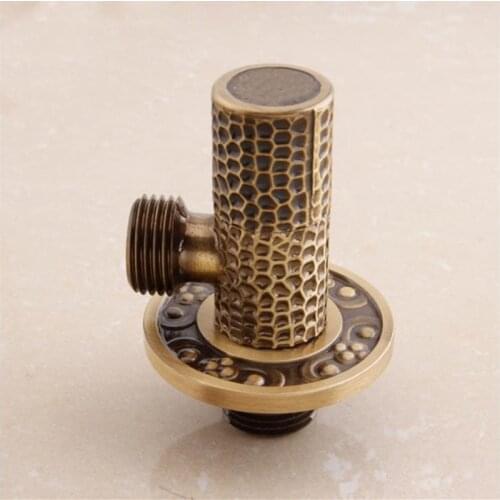 1pc G1/2' Male Brass Antique Bronze Angle Valves Bathroom Angle Stop Valve Bathroom Filling Valve Angle Valve