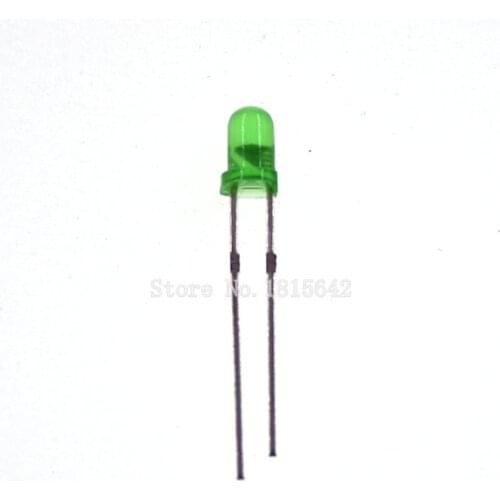 200PCS/Lot 3MM LED Diode Round Green Color Light Lamp F3 DIP Highlight