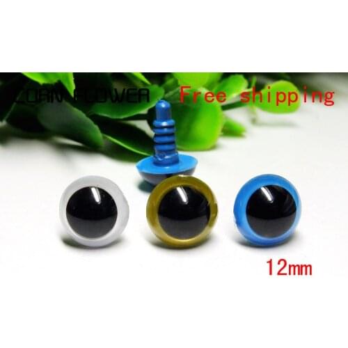 12mm white/gold/ Blue 3 Colored kit---Safety Eyes / Plastic Eyes -60pcs/lot