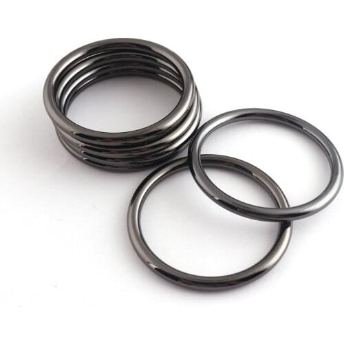 40mm Gunmetal O Rings Zinc Alloy Loop Round Strap Buckle Ring DIY Accessories Jewelry Making Bag Holder Clasp Making Hardware