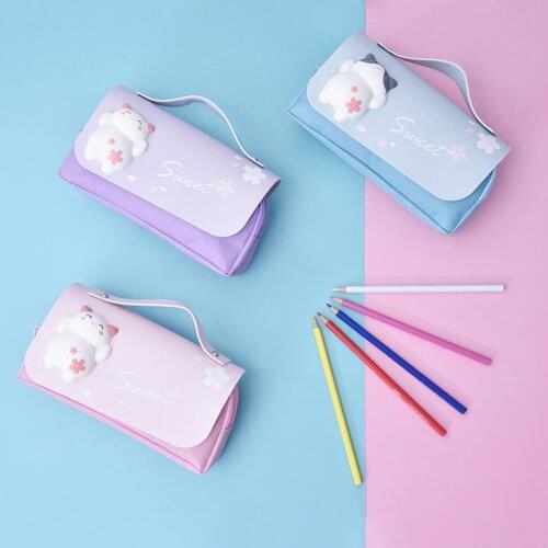 80% Off Large Capacity Pencil Case Stationery Organizer Bag with Double Zipper Closure for School Office Students