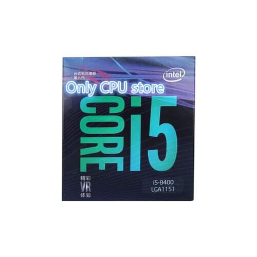 Free shipping Intel Core i5 8 series Processor I5 8400 I5-8400 Boxed processor CPU LGA 1151-land FC-LGA 14 nanometers Six Core