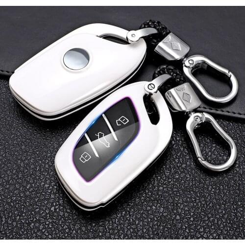 ABS Car Key Case Cover For MG ZS EV MG6 EZS HS EHS 2019 2020 For Roewe RX5 i6 i5 RX3 RX8 ERX5 Smart Remote Key Protective Shell