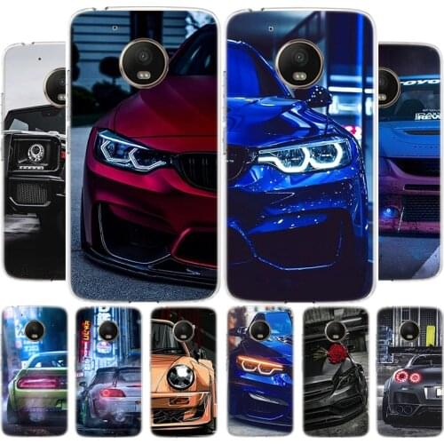 Sports Cars Male Men Phone Case For Motoralo Moto G8 G7 G6 G5 E6 E5 E4 S PLUS PLAY POWER OneMacro Cover Coque soft Silicone TPU