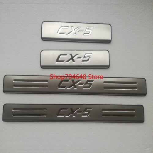 For Mazda CX-5 CX5 KE KF 2011-2016 2017-2020 Stainless Car Door Sill Kick Scuff Plate Guard Pedal Protector Trim Car Accessories