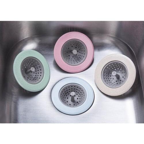 Sink Strainer Basket Mesh Filter Sink Drain Plug Cover Anti-blocking Strainer Residue Stopper Kitchen Bathroom Tools