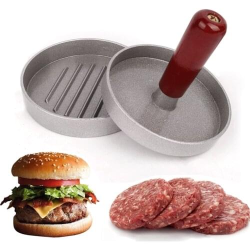 Burger Meat Mold 9 cm Round Hamburger Press Aluminum Alloy Hamburger Meat Beef Grill Mould Burger Press Patty Maker Mold