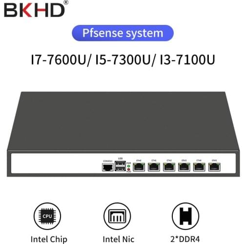 I7-7500U 1U multi-network port industrial control host industrial network security IDS intrusion detection hardware server firew