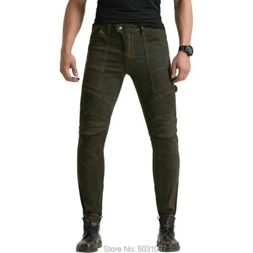 Free shipping Volero brown motorcycle riding pants staight moto biker knight casual protective jeans big pocket leisure trousers
