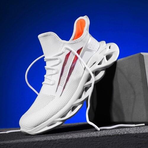 Mens Casual Shoes Outdoor Shoes Elastic Rubber Sole Shoes Breathable Comfortable and Lightweight Shoes Mens Fashion Sneakers