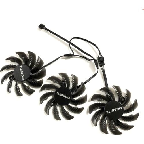 GV-R9FURYWF3OC-4GD 75mm GPU VGA Cooler Cooling Fan For GIGABYTE R9 FURY Video Cards As Replacement
