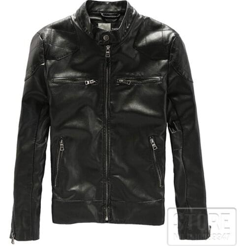 Beckham PU Leather Riding Cycling Jacket Fall Moto Jackets Hip Hop Streetwear Biker Classic Jackets