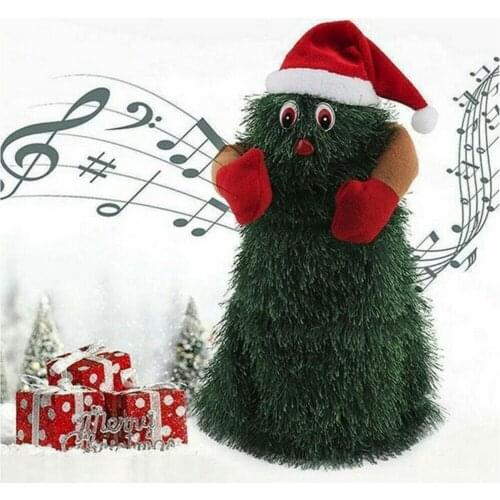 Hot Sales Christmas Tree Electric Musical Rotatable Children Xmas Party Gift Kid Toy Doll