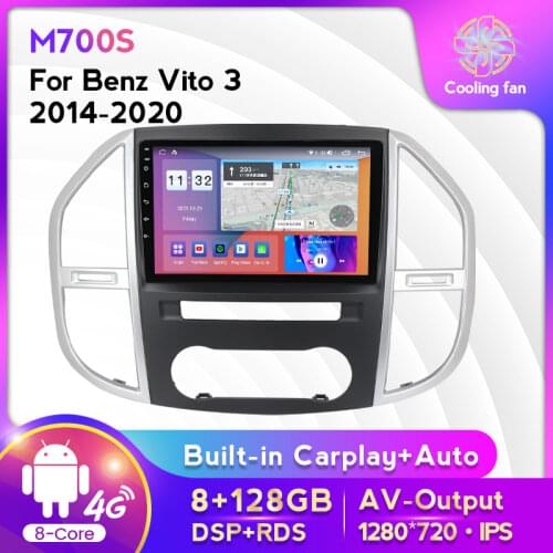 MEKEDE Octa core Android 4g lte wifi For Mercedes Benz Vito 3 2014 - 2020 HD IPS screen GPS video player 2 din 6GB+128GB