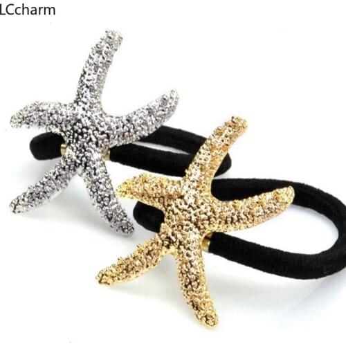 Fashion Women Starfish Star Stretch Elastic Hair rope Headband Hair ring Accessories Headdress Jewelry