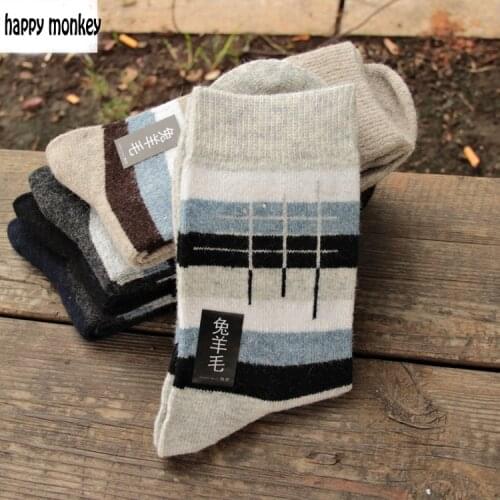 10 pieces=5 pairs NEW winter warm socks man The rabbit wool socks Men more socks to keep warm in the extended wool socks