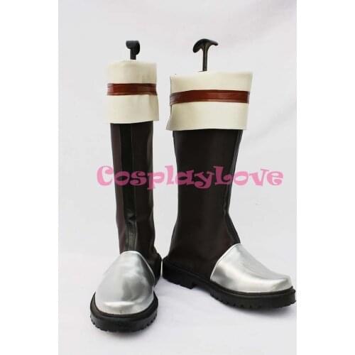 The Legend of Heroes IV First Chapter Deep Coffee Kurz Nardin Cosplay Shoes Boots Hand Made Custom-made For Halloween