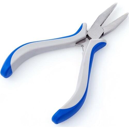 Ferronickel Carbon-Hardened Steel Jewelry Pliers Flat Nose Pliers for Jewelry Making DIY Braceletbout 5.8cm wide, 12.8cm long