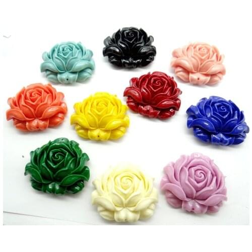 Natural Chinese Organic Cinnabar Quartz crystal carve of flower charm Pendant for diy Jewelry making Necklace Accessories R14