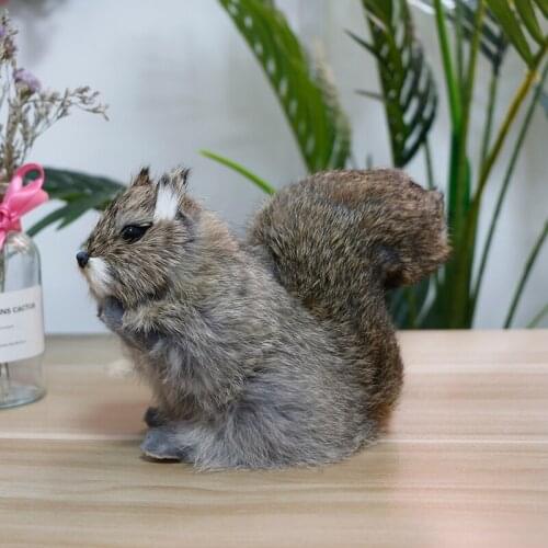 Sale simulation animal squirrel toy model home furnishing furnishing fur squirrel toy children gift props