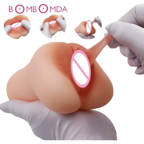 True Pocket Pussy Artificial Vaginal Deep Throat Masturbator Cup Sex Toy For Men Airplane Cup Adult Product For Male Masturbator