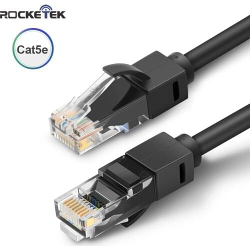 Rocketek Cat5e Ethernet Cable RJ45 Network Lan Cable Cat 5 Ethernet Patch Cord 1M/2M/3M Rj 45 Computer Connector Cable Ethernet