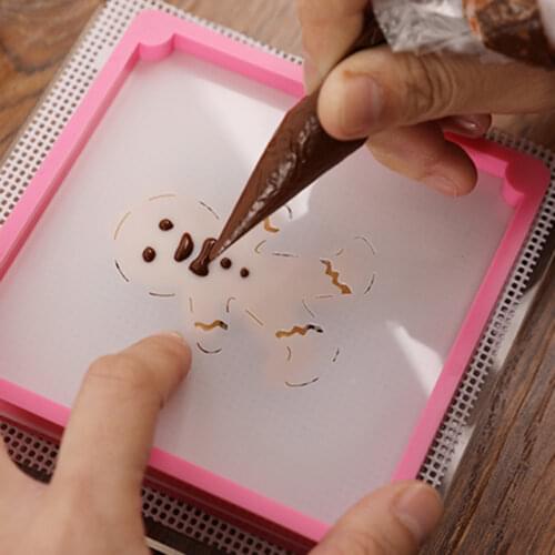 Sugar Cookie Stencil Fixing Frames Fondant Cookies Spray Mold Cake Decoration Tools Coloring Tool Baking Accessories