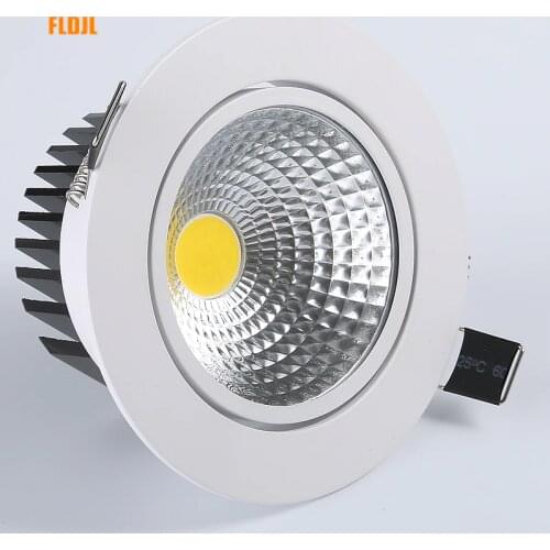 Super bright recessed Dimmable LED COB Downlights 5W 7W 9W 12W 15W 18W LED Spot lights AC85-265V LED decoration Ceiling Lamp