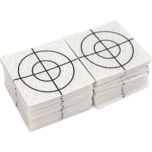 100pcs Prism measurement Reflector Sheet Reflective tape target TOTAL STATION Tunnel survey 40x40mm