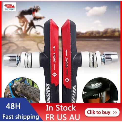 1 Pair Mountain Road Bicycle 73 mm V-Type Brake Pads Mechanical Linear Pull Dual Composite Durable Cycling Parts
