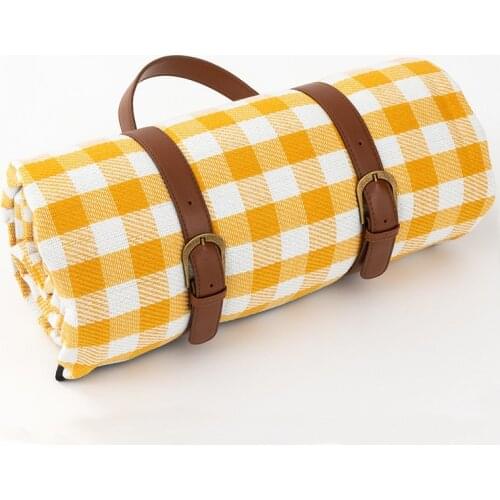 Waterproof Picnic Blanket Plaid Printing Folding Camping Mat Mattress Portable Lightweight Mat Outdoor Picnic Mat Sand Beach Mat