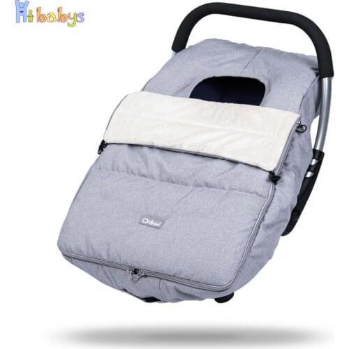 Winter Baby Car Seat Cover Warm Newborn Stroller Sleeping Bag Windproof Infant Carriers Seat Covers Outdoor Cocoon For Sleep