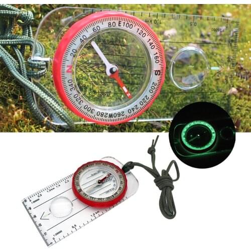 Compass Premium 1pc Camping Hiking Compass Outdoor Camping Portable Hiking Camping Ruler Map Magnifier Liquid Filled Compass