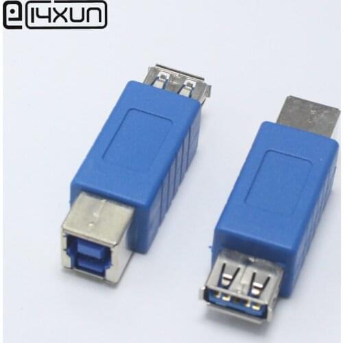 1pcs USB 3.0 Type B Female Socket to Printer Type A Female jack DC Power Plug Jack High Speed Connector Adapter for PC
