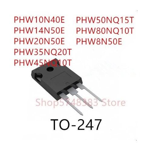 10PCS PHW10N40E PHW14N50E PHW20N50E PHW35NQ20T PHW45NQ10T PHW50NQ15T PHW80NQ10T PHW8N50E TO-247