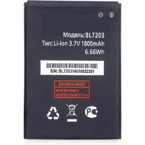 BL7203 Mobile Phone Battery For Fly IQ4405 IQ4413 IQ 4405 4413 BL 7203 BL-7203 Bateria Batterie Baterij Free Shipping