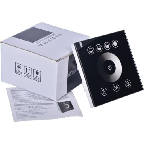 DIY home lighting single color LED Touch switch Panel Controller led dimmer for DC12V-24V sigle color LED strip lights