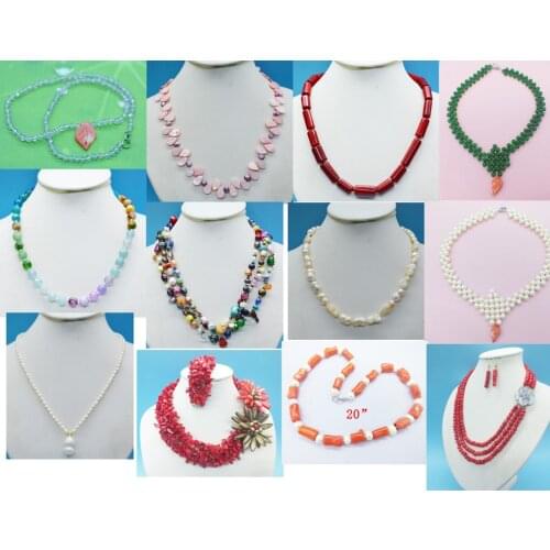 Promotion. in stock. Exquisite, natural pearls, semi-precious stones. Shells. Ladies necklace