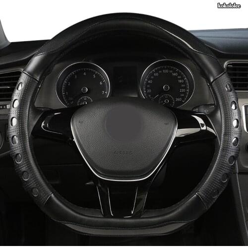 KOKOLOLEE Microfiber Leather Car Steering Wheel Cover For Nissans Qashqai Xtrail t32 Juke Note Tiida Almera Rogue Almera