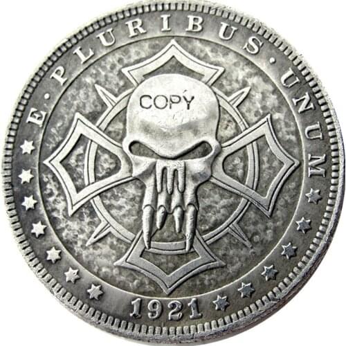 US Hobo 1921 Morgan Dollar Silver Plated Copy Coins