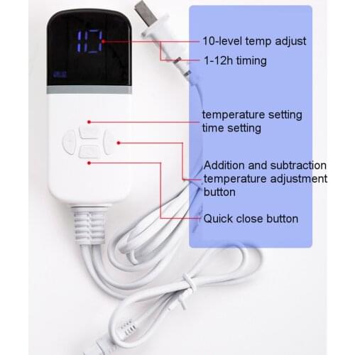 Leather heating foot pad heater electric heating step foot warmer carpet thermostat heating tool home office 3 sizes