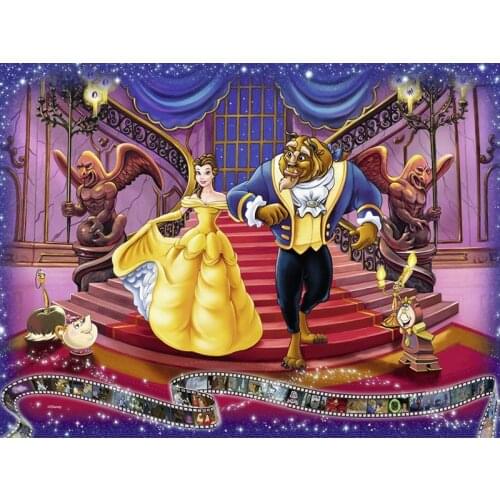 Beauty and Beast Handmade Arts and Crafts Diamond Art Embroidery Accessories Full Drills Kit Jewel Cross Stitch Paint Diy Adult