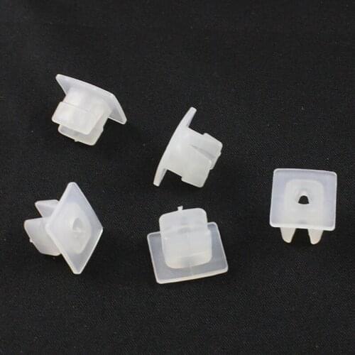 KELIMI White Fast wire nail Nut Grommet Auto Nylon Fasteners Clips Car Grille headlight Fixed